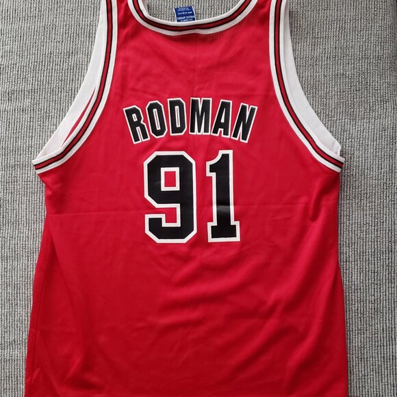 CHICAGO BULLS DENNIS RODMAN PLAYERS T size XL YOUTH XL 18-20 Worn Once (2 hours) - Picture 2 of 3